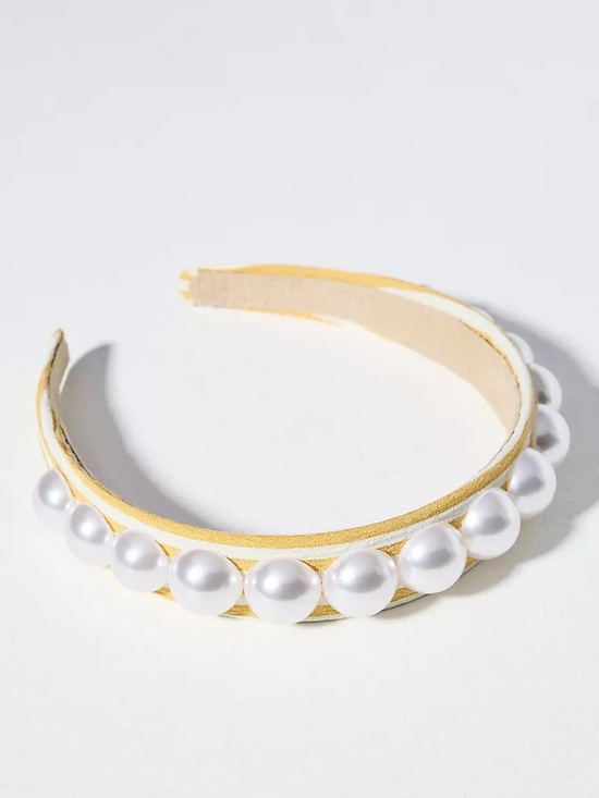 Anthropologie Accessories - Anthropologie Bold Pearl Headband